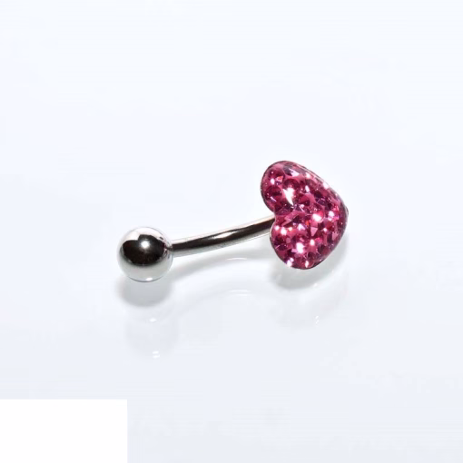 Pinkheart navlepiercing