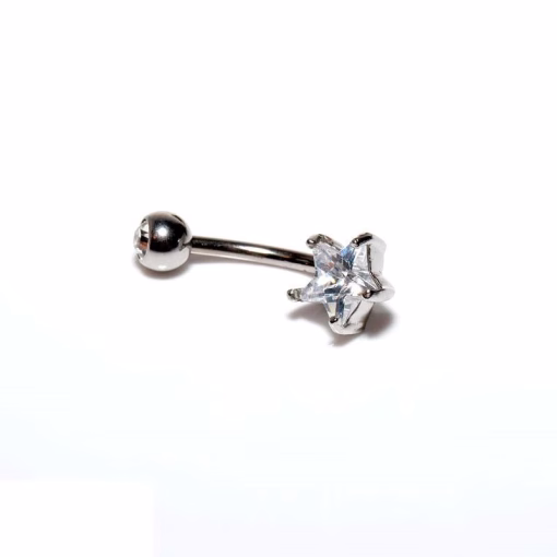 Titanium-star navlepiercing