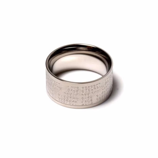 Ring i rustfri stål