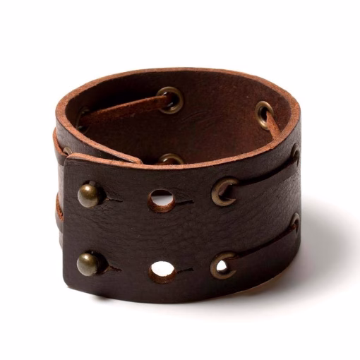 læder armbånd - Billede 2